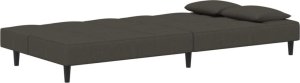 vidaXL 2-osobowa kanapa, 2 poduszki, ciemnoszara, aksamitna 5