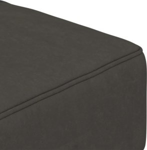 vidaXL 2-osobowa kanapa, 2 poduszki, ciemnoszara, aksamitna 9