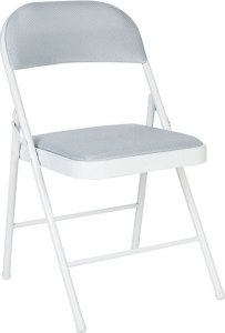Beliani Zestaw 4 krzeseł składanych jasnoszary SPARKS 4