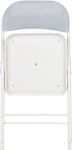 Beliani Zestaw 4 krzeseł składanych jasnoszary SPARKS 7