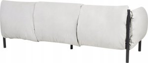 Beliani Zestaw ogrodowy sofa 3-osobowa z fotelami jasnoszary ESPERIA 3