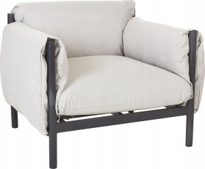 Beliani Zestaw ogrodowy sofa 3-osobowa z fotelami jasnoszary ESPERIA 4