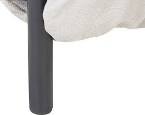 Beliani Zestaw ogrodowy sofa 2-osobowa z fotelami jasnoszary ESPERIA 11