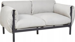 Beliani Zestaw ogrodowy sofa 2-osobowa z fotelami jasnoszary ESPERIA 2