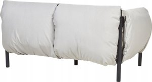 Beliani Zestaw ogrodowy sofa 2-osobowa z fotelami jasnoszary ESPERIA 3