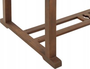 Beliani Rozkładany stół ogrodowy drewno akacjowe 160/220 x 90 cm ciemny AMANTEA 12