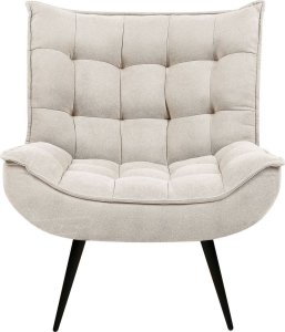 Beliani Fotel jasnobeżowy ALVESTA 3