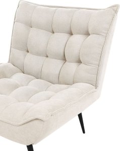 Beliani Fotel jasnobeżowy ALVESTA 5