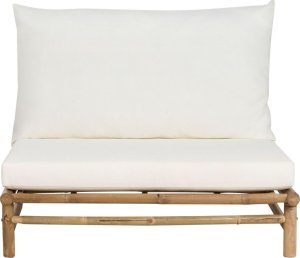 Beliani Zestaw 2 foteli bambusowych jasne drewno z białym TODI 3