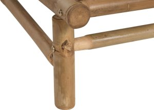 Beliani Zestaw 2 foteli bambusowych jasne drewno z białym TODI 7