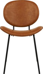 Beliani Zestaw 2 krzeseł do jadalni ekoskóra złoty brąz LUANA 4