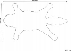 Beliani Dywan dziecięcy wełniany wilk 100 x 160 cm beżowy BALTO 3