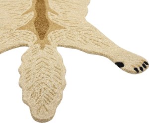 Beliani Dywan dziecięcy wełniany wilk 100 x 160 cm beżowy BALTO 4