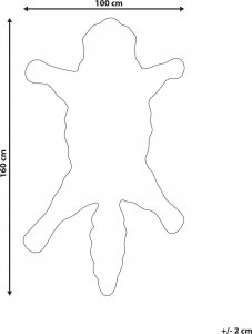 Beliani Dywan dziecięcy wełniany wilk 100 x 160 cm beżowy BALTO 9