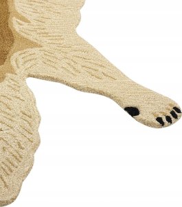 Beliani Dywan dziecięcy wełniany wilk 100 x 160 cm beżowy BALTO 10