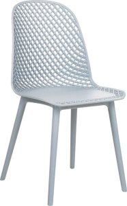 Beliani Zestaw 4 krzeseł do jadalni jasnoniebieski EMORY 2