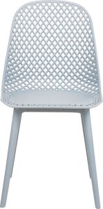 Beliani Zestaw 4 krzeseł do jadalni jasnoniebieski EMORY 3