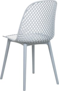 Beliani Zestaw 4 krzeseł do jadalni jasnoniebieski EMORY 4