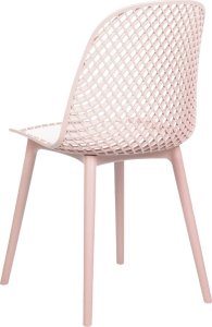 Beliani Zestaw 4 krzeseł do jadalni różowy EMORY 5