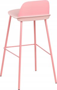 Beliani Zestaw 4 krzeseł barowych różowy MORA II 6