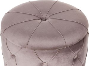 Beliani Zestaw 2 pufów ze schowkiem beżowo-szary PUEBLO 6