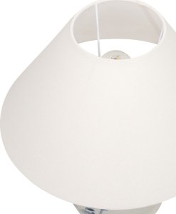 Lampa stołowa Beliani Lampa stołowa porcelanowa biało-niebieska MAGROS 4
