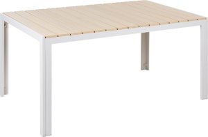 Beliani Stół ogrodowy 150 x 90 cm jasne drewno COMO Lumarko! 1