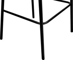 Beliani Zestaw 2 krzeseł barowych boucle szary MINA 6