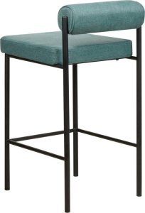 Beliani Zestaw 2 krzeseł barowych lazurowy AMAYA 4