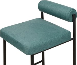 Beliani Zestaw 2 krzeseł barowych lazurowy AMAYA 5