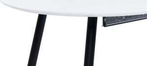 Beliani Stół do jadalni rozkładany 120/160 x 80 cm biały STAVERTON 6
