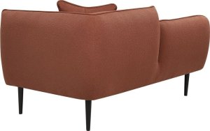 Beliani Szezlong boucle prawostronny ciemnoczerwony CHEVANNES 5