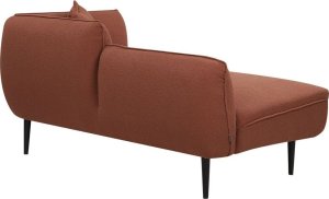 Beliani Szezlong boucle prawostronny ciemnoczerwony CHEVANNES 6
