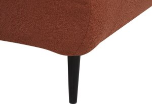 Beliani Szezlong boucle prawostronny ciemnoczerwony CHEVANNES 8