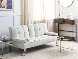 Beliani Sofa rozkładana beżowa ROXEN 3