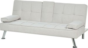 Beliani Sofa rozkładana beżowa ROXEN 4
