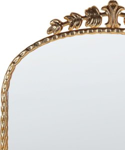 Beliani Lustro ścienne metalowe 51 x 114 cm złote LIVRY 4