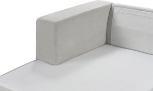 Beliani Narożnik 3-osobowy prawostronny jasnoszary LOFOTEN 7