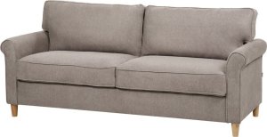 Beliani Sofa 3-osobowa jasnobrązowa RONNEBY 3