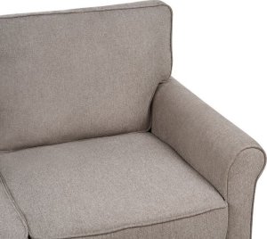 Beliani Sofa 3-osobowa jasnobrązowa RONNEBY 6