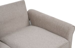 Beliani Sofa 3-osobowa jasnobrązowa RONNEBY 7