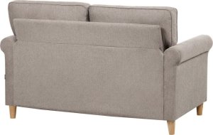 Beliani Sofa 2-osobowa jasnobrązowa RONNEBY 4