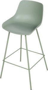 Beliani Zestaw 2 krzeseł barowych jasnozielony EMMET 6