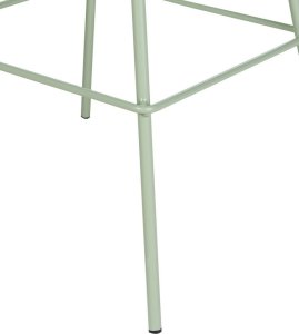 Beliani Zestaw 2 krzeseł barowych jasnozielony EMMET 7