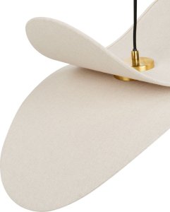 Lampa wisząca Beliani Lampa wisząca beżowa MASCOTA 5