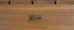 Beliani Stolik ogrodowyz certyfikowanego drewna 90 x 75 cm jasny TIMOR II 4