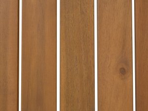 Beliani Stolik ogrodowyz certyfikowanego drewna 90 x 75 cm jasny TIMOR II 5