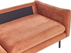 Beliani Sofa tapicerowana 3-osobowa złoty brąz VINTERBRO 7