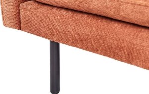 Beliani Sofa tapicerowana 3-osobowa złoty brąz VINTERBRO 9