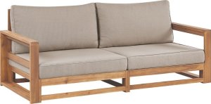 Beliani Sofa ogrodowa z-certyfikowanego-drewna-akacjowego 2-osobowa jasna TIMOR II Lumarko! 1